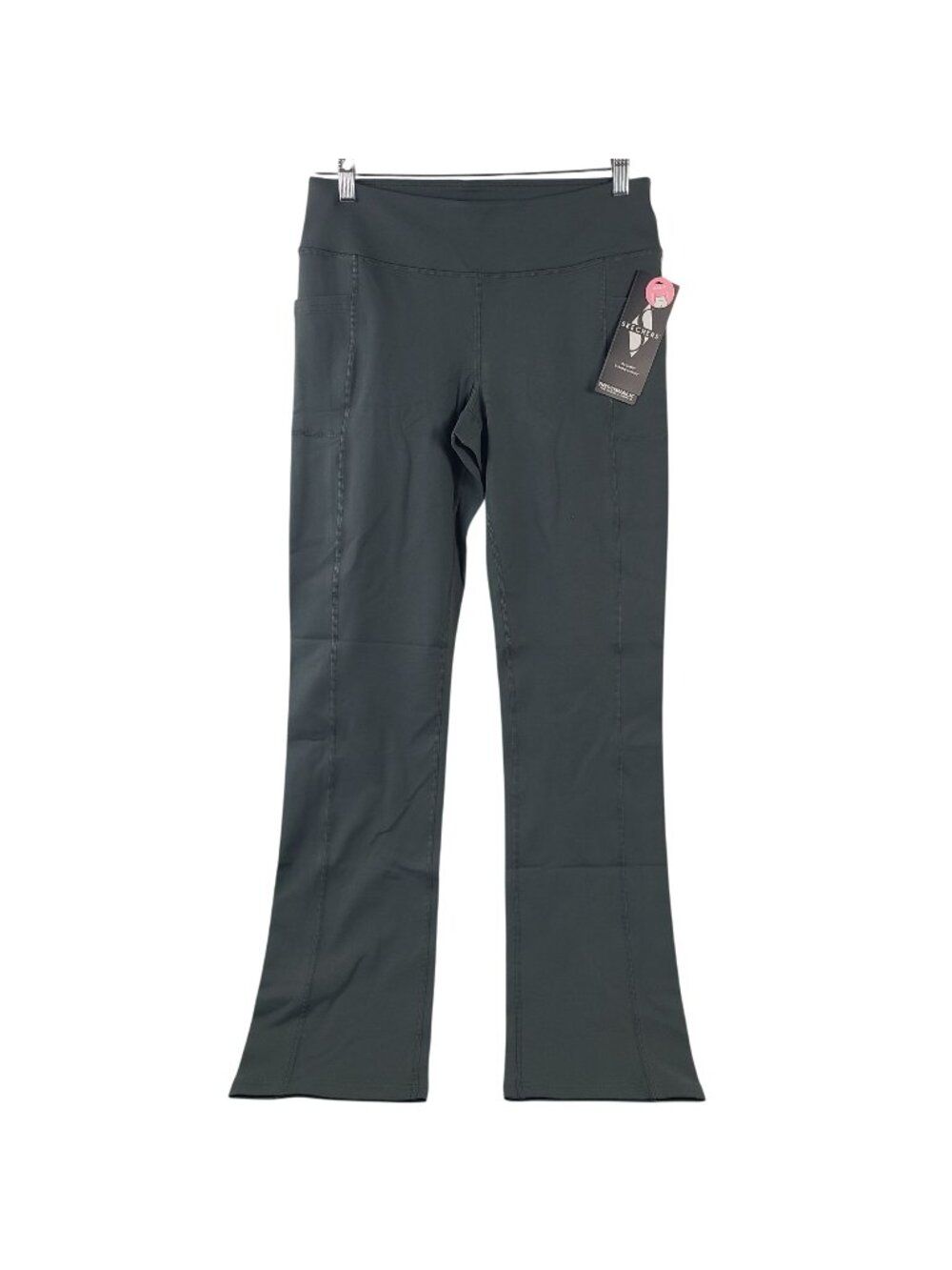 NEW Skechers GoWalk Mid-Rise Flare Pants Women's Sz Large Green
